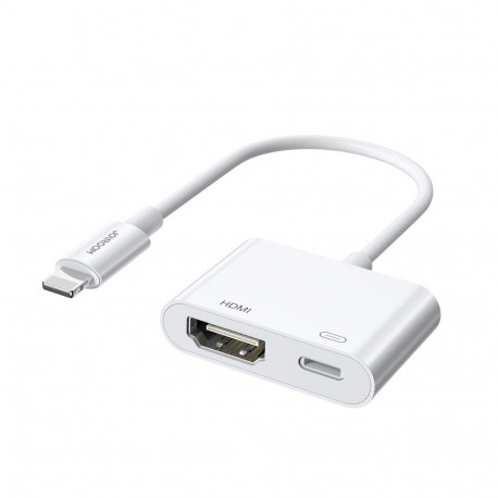 Joyroom S-H141 Lightning (male) - HDMI FullHD 1080p 60Hz (female) / Lightning (female) adapter - whi