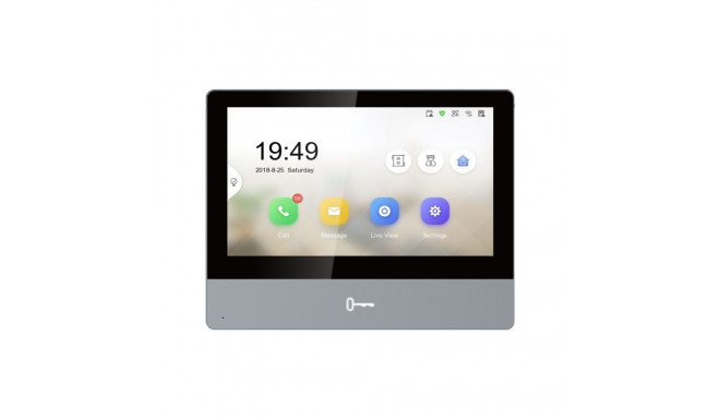 Hikvision DS-KH8350-WTE1 video intercom system 17.8 cm (7") Black
