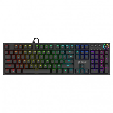 SAVIO STYX Mekanisk tastatur Outemu Peach Silent, Hot Swap, RGB