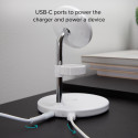SBS juhtmevaba laadija Charging Station MagSafe 15W 3in1, valge