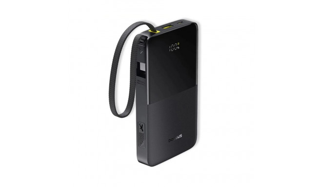 LiPo Powerbank 10000mAh 22.5W USB + USB-C with integrated USB-C cable EnerFill Bipow2 black BASEUS
