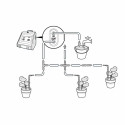 Smart water pump 5V DC micro-USB or 4xAA batteries, 0.3bar., tubes Ø1/4", IPX3, Wi-Fi controllable, 