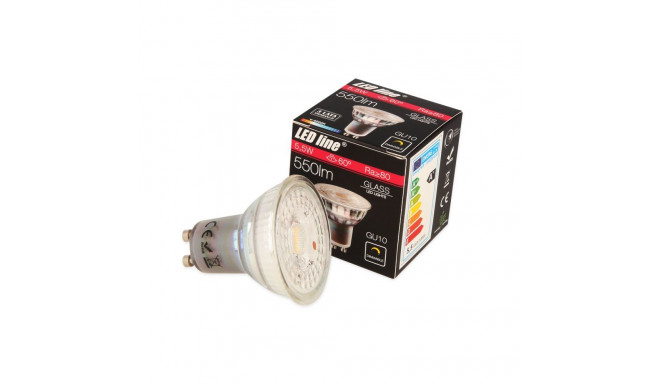 LED lamp GU10, 220-240V, 5.5W, 550lm, 60°, 4000K/ neutraalne vage, dimmerdatav, LED line®
