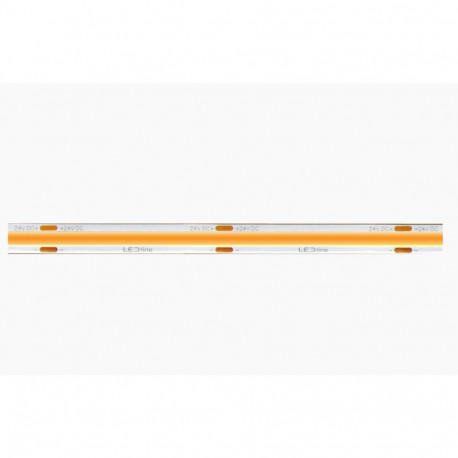 LED strip 24Vdc, 8W/m, COB 320LED/m, 800lm, cold white 6500K, IP66 hermetiška, 180°, LED LINE