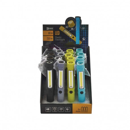 LED taskulamp 3W + 1LED, 230lm, magnetiga, EMOS