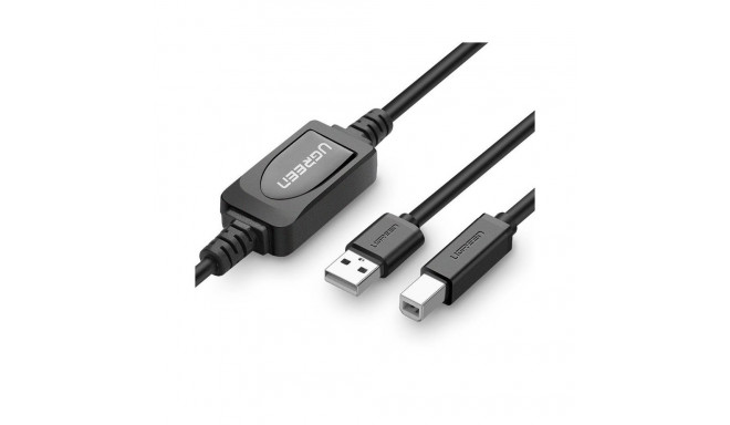 Cable USB AM - BM 10m with repeater US122 UGREEN