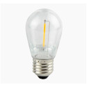 LED bulb E27 230V ST45 1W, FILAMENT, warm white 2700K, 50lm, plastic