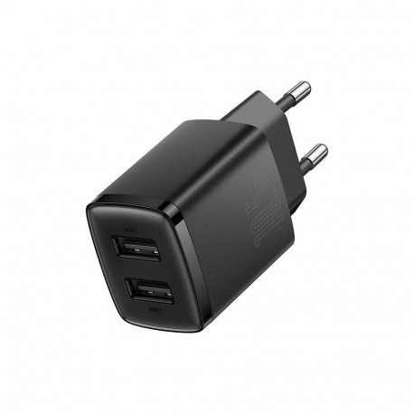 Wall Charger 10.5W 2xUSB 2.1A, Black