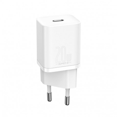 Seina kiirlaadija Super Si 20W USB-C QC3.0 PD, valge