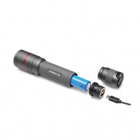 LED RECH. FLASHLIGHT ULTIBRIGHT 80 600lm rechargable 2600mAh, EMOS