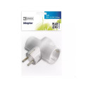 AC splitter Uni-Schuko plug, - x 3 Schuko socket
