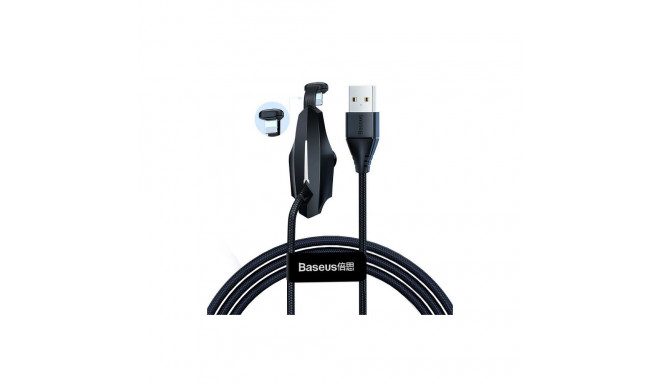 Cable USB A - IP Lightning 1.2m with suction cup black BASEUS