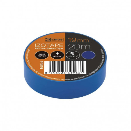 Insulating Tape PVC 19mm/20m blue, EMOS