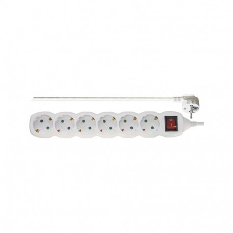 Power Strip SCHUKO with switch – 6 sockets, 5.0m, 1,5mm²