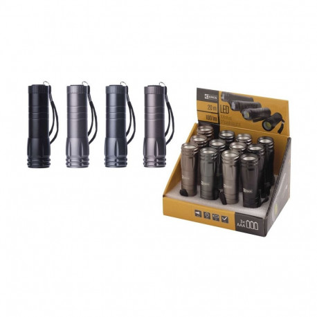 LED flashlight, metal, COB, 3x AAA, 100lm, EMOS