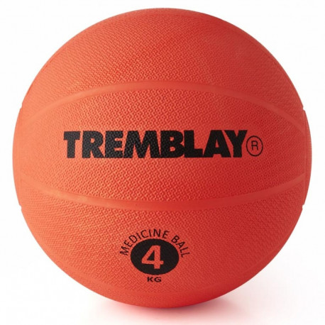 Weight ball TREMBLAY Medicine Ball 4kg D23cm Red for throwing
