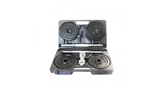 Cast iron weight dumbbells set with case TOORX 1.5-20 kg