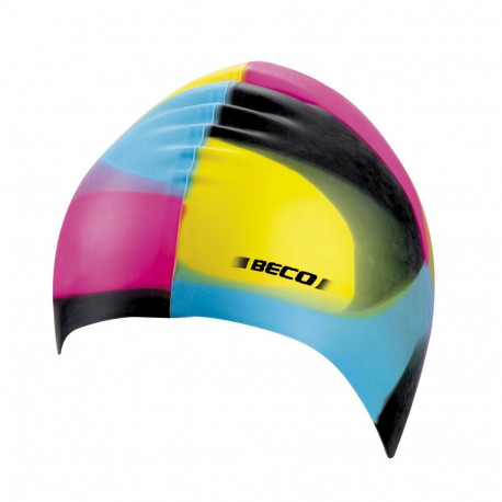 Silicone swimming cap BECO 7391 990 multicolour, unisex