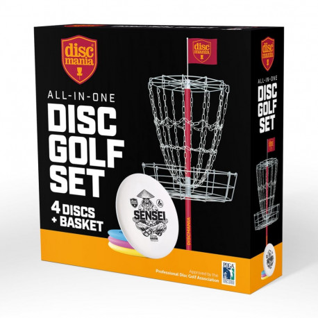 Portable discgolf target DISCMANIA Lite pro with discs