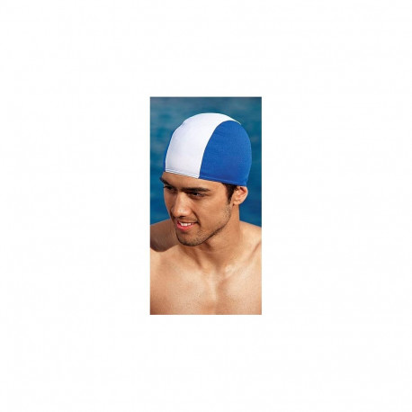 Fabric swimming cap FASHY 3241 05 blue/white, mens