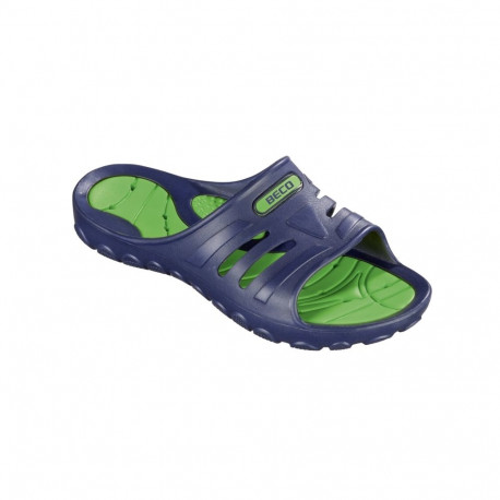 Slippers unisex BECO 90671 78 size 42 navy/green