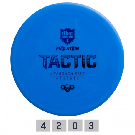 Discgolf DISCMANIA Midrange driver SOFT EXO TACTIC Evolution Light Blue 4/2/0/3