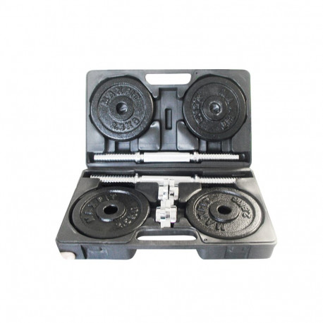 Cast iron weight dumbbells set with case TOORX 0.75-15 kg