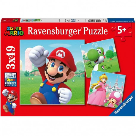 Ravensburger pusle Super Mario 3x49 05186