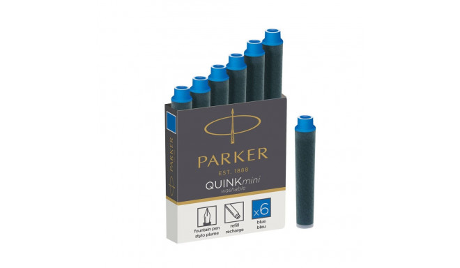 Tindikapslid Parker Quink Mini 6 tk. Sinine - 1950409