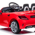 Jeździk na akumulator Mercedes BENZ SLC300 Cabrio dźwięki, światła, pilot - czerwony
