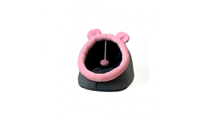 Cat Bed - Graphite-pink