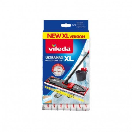 Mop Insert - Vileda Ultramax XL Microfibre White/Red