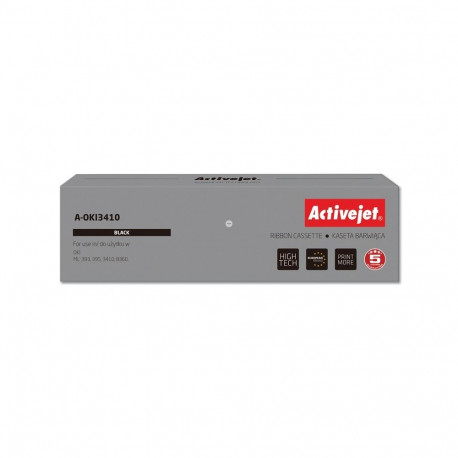 Ink Ribbon - Activejet A-OKI3410 Replacement for OKI 9002308 Black