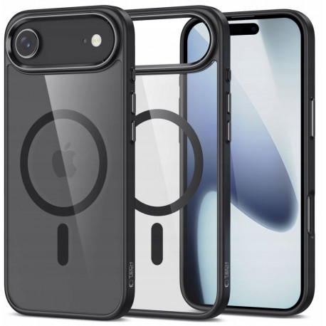 Tech-Protect case Apple iPhone 17 Air MagMat MagSafe, black/clear