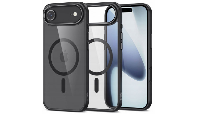 Tech-Protect kaitseümbris Apple iPhone 17 Air MagMat MagSafe, must/läbipaistev