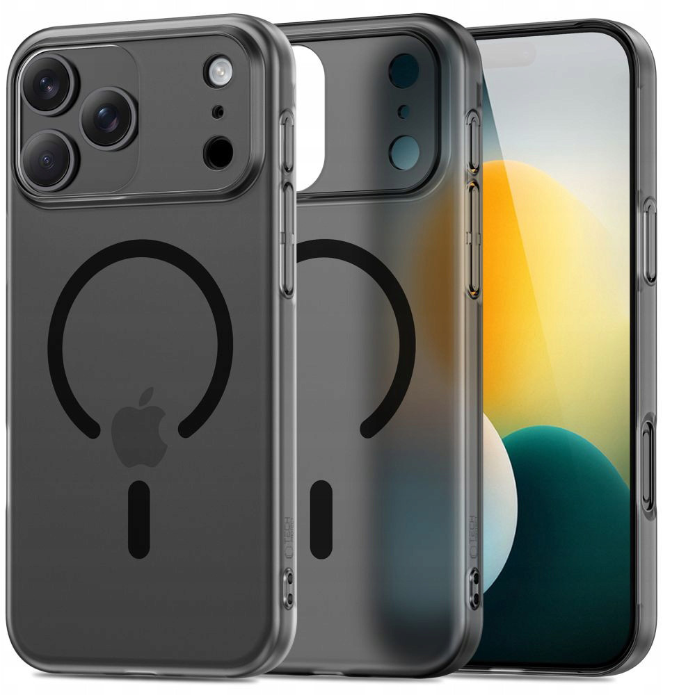 Tech-Protect kaitseümbris Apple iPhone 17 Pro MagSlim MagSafe, must/matt