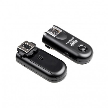 A set of two Yongnuo RF603C II flash triggers with a C1 for Canon cable