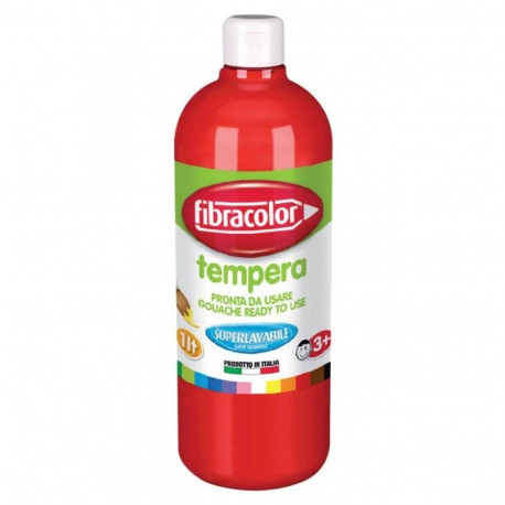 Guašš 1000ml 002 punane -red Fibracolor