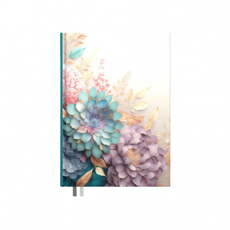 Märkmik A5 Flexi 155x215mm, täpp, Sofia, kõvaköide, painduvad disainkaaned, Timer