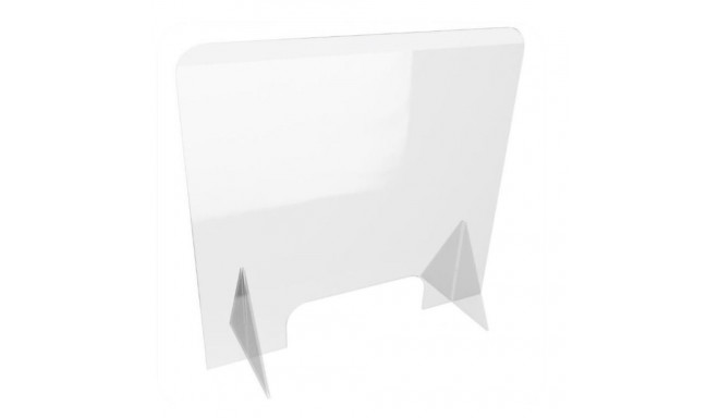 Kaitseklaas / kaitseekraan 100x72(H)x30cm, teenindusava 40x12(H)mm, 2 tugijalga/ 6mm akrüül