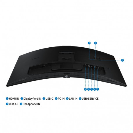 Monitor Samsung LS34C652VAUXEN 34" 21:9 Curved 1000R 3440x1440 VA-LED 5ms DP/HDMI/USB Type-C 90Watt