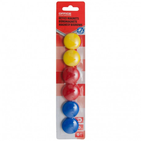 Tahvlimagnet 30mm assortii 6tk, Office Products