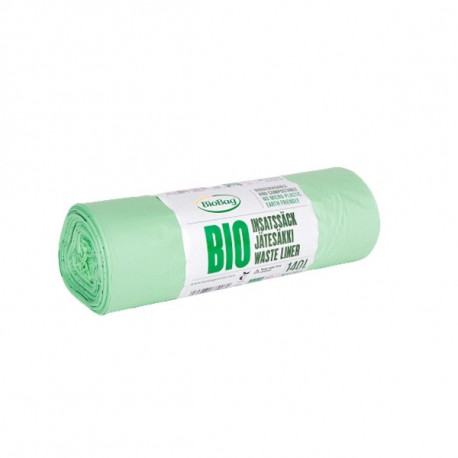 Prügikott komposteeritav / biolagunev 140l (87x138CM) 17 mic, 10tk/rullis, tähtpõhi, BioBag