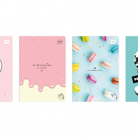 Kaustik A5 60 lehte, ruut, Scented Bubble Gum assortii Interdruk