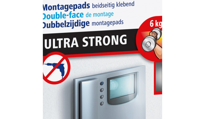 Kinnitusribad Tesa Powerbond Ultra Strong, 6x2cm, 9tk, kuni 6kg