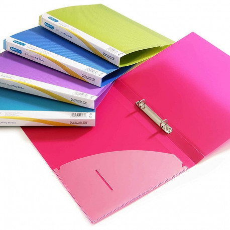 Rõngaskaaned A4 2-rõngaga 25mm (selg 35mm), assortii, Rapesco