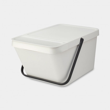 Prügikast 20L, Brabantia, Sort/Go virnastatav, kaanega, K-22,5cm, L-28cmx S-45cm/ Light Grey,helehal