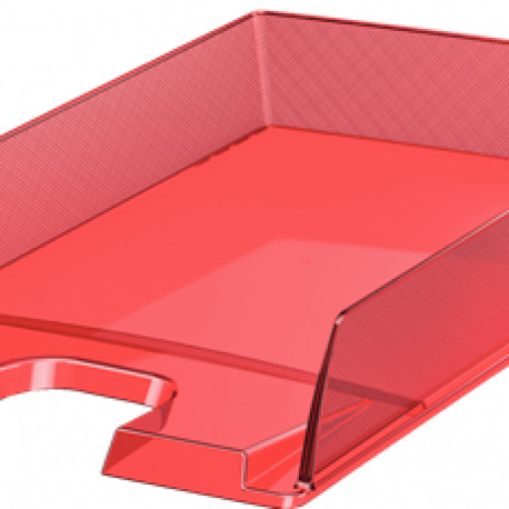 Dokumendisahtel 254x61x350mm punane läbipaistev Esselte Europost