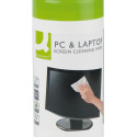 Puhastuslapid LCD-/TFT-ekraanidele, 100 niisket lappi/purgis, Q-Connect