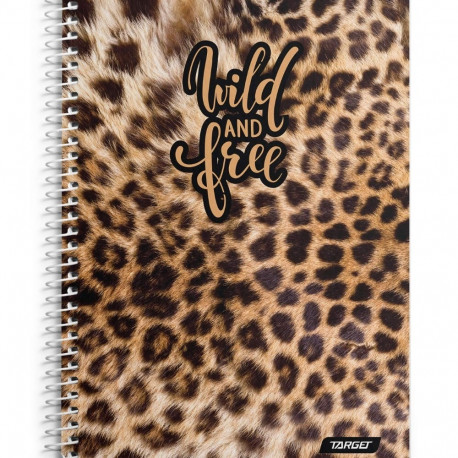 Kaustik A4 Target Stay Wild, spiraalkinnitusega, 52 lehte, 80g, jooneline
